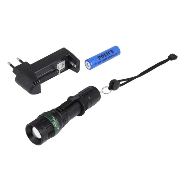 Police PS-25 Cree Q5 Power Led Zoomlu Şarjlı El Feneri - Resim 4