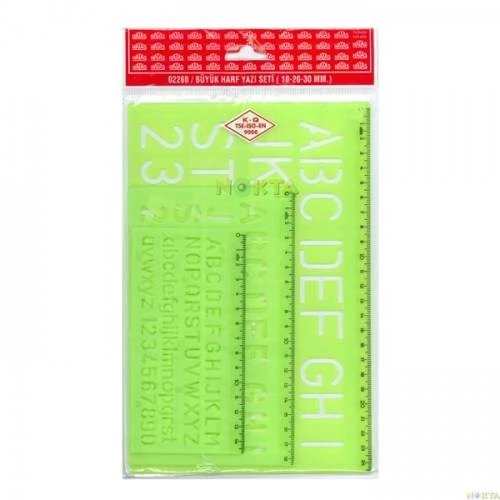 Hatas Büyük Harf Yazı Seti 10-20-30 mm