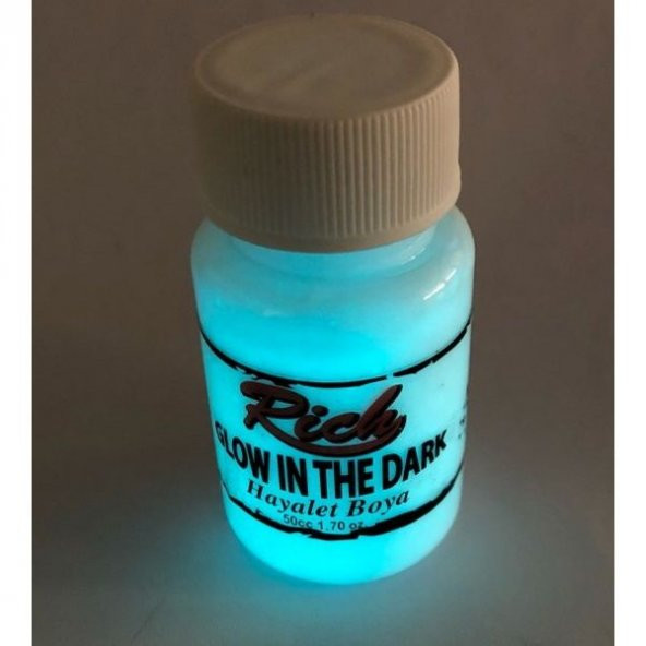 Rich Karanlıkta Parlayan (Glow In The Dark) Hayalet Boya NATURAL TURKUAZ