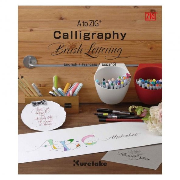 A to Zig Calligraphy Brush Lettering Kaligrafi Eğitim Kitapçığı