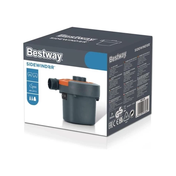 Bestway Sidewinder Elektrikli Pompa Şişme Havuz Şişme Bot Şişme Yatak Pompası - 4