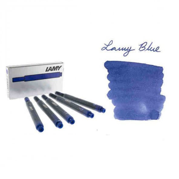 LAMY T10 Mürekkep Kartuşu 5li Kutu MAVİ (Yıkanabilir)