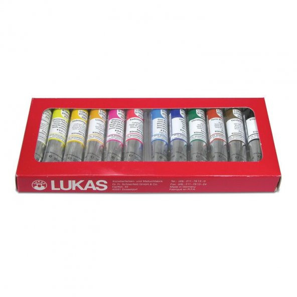 Lukas Studio Yağlı Boya 12 Renk x 20 ml. Set