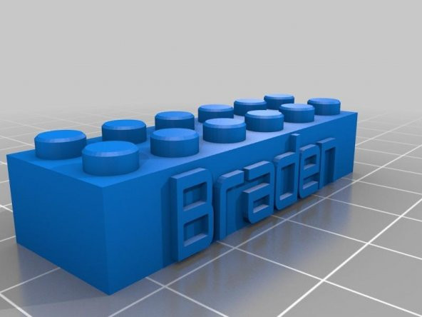 Braden Lego Blok Kolye / Anahtarlık Plastik Aparat