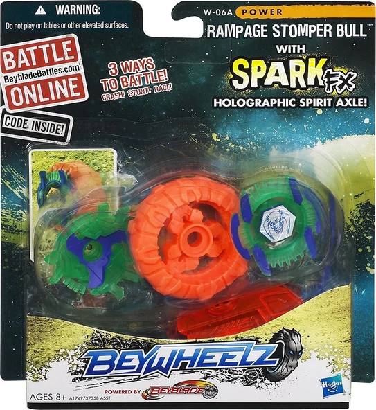 Hasbro Beyblade Beywheelz W-06 A Rampage Stomper Bull Battler - 3