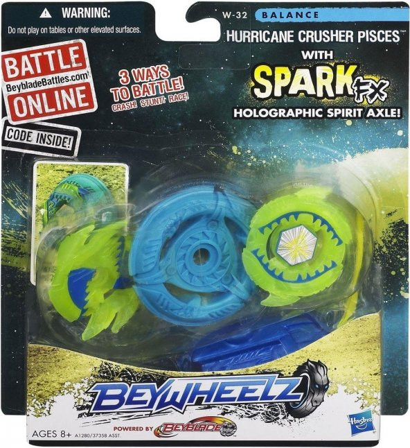 Hasbro Beyblade Beywheelz W-32 Hurricane Crusher Pisces Hasbro Orjinal Ürün