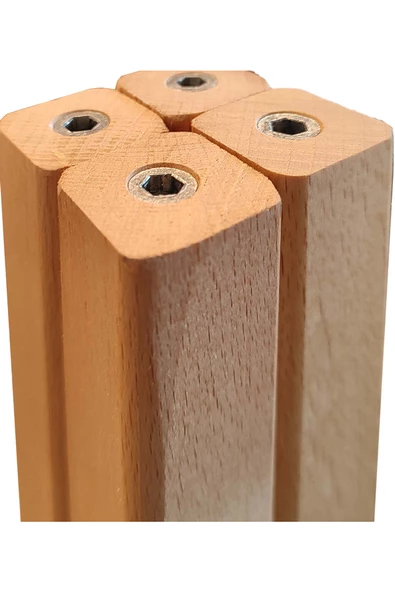 Exent Ahşap, balkon bahçe plaj piknik sehpası, mini masa-60x60 yükseklik: 50 cm - 3