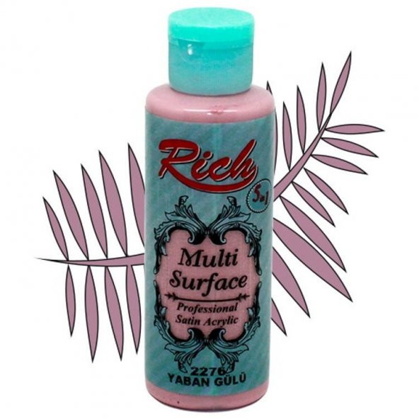 Rich Multi Surface Her Yüzey İçin Akrilik Boya 120 cc. 2276 YABAN GÜLÜ