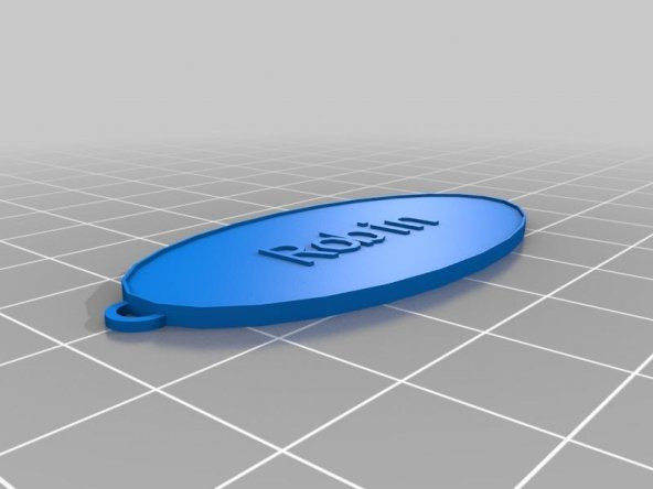 Özelleştirilmiş Oval Anahtarlık Robin Plastik Aparat