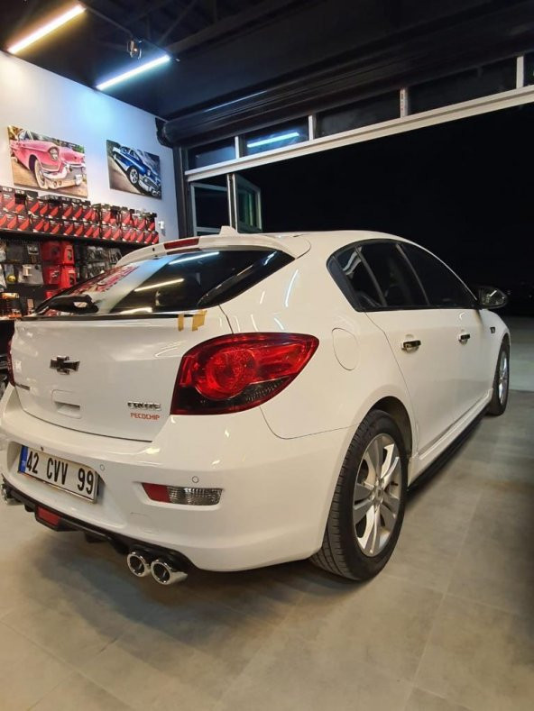 Chevrolet Cruze Hb Hatchback İçin Piano black Anatomik üniversal spoiler 120cm Elastik bagaj üstü çıta - 2