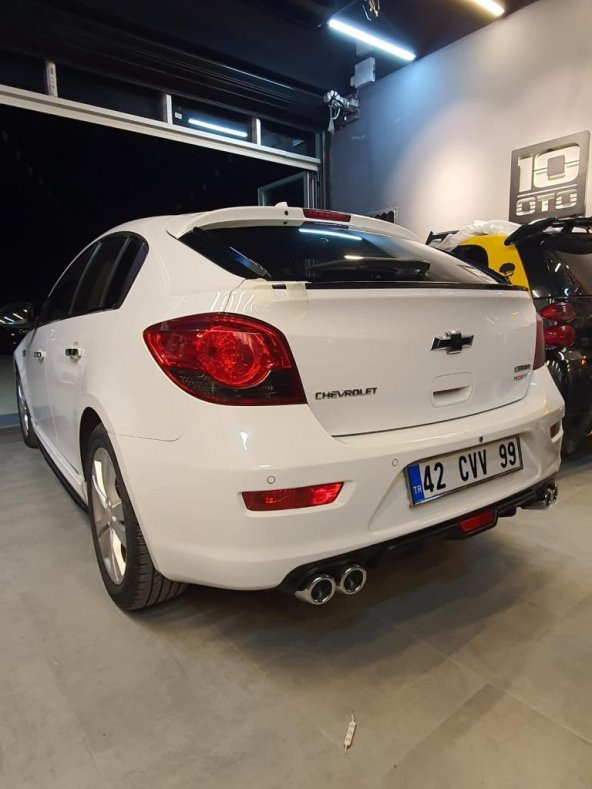 Chevrolet Cruze Hb Hatchback İçin Piano black Anatomik üniversal spoiler 120cm Elastik bagaj üstü çıta - 3