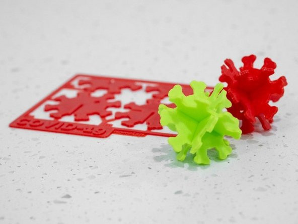 Covid-19 Kit Kartı Çocuk Oyuncak Korona Virüs Puzzle Oyun Bulmaca