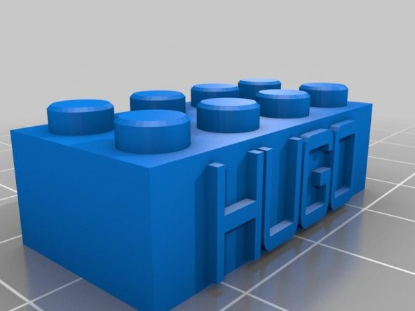 Hugo Lego Blok Kolye / Anahtarlık Plastik Aparat