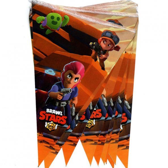 Brawl Stars Temalı Üçgen Flama Bayrak Süs - 2