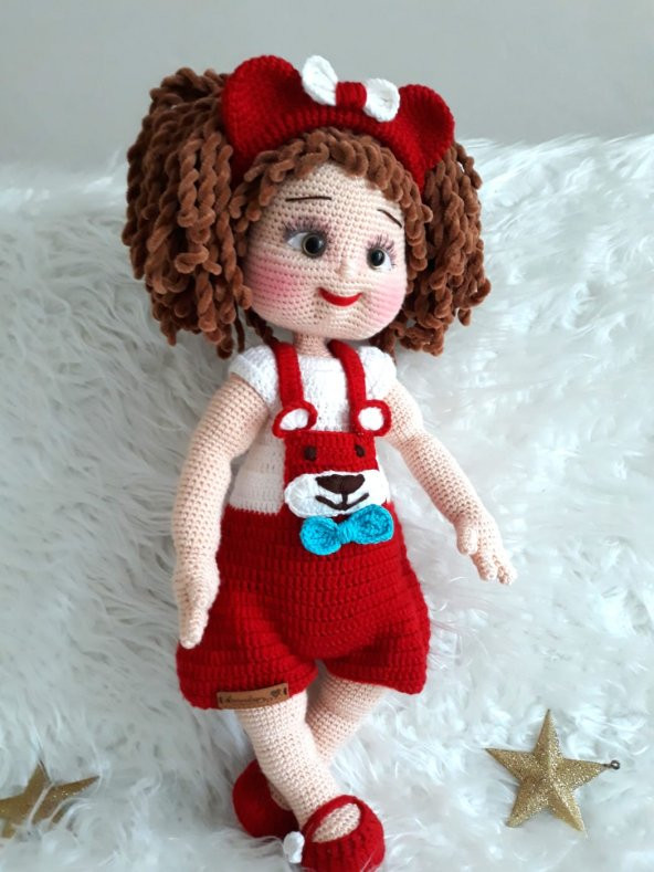 Ayşe Bebek Amigurumi Organik Oyuncak - Resim 3