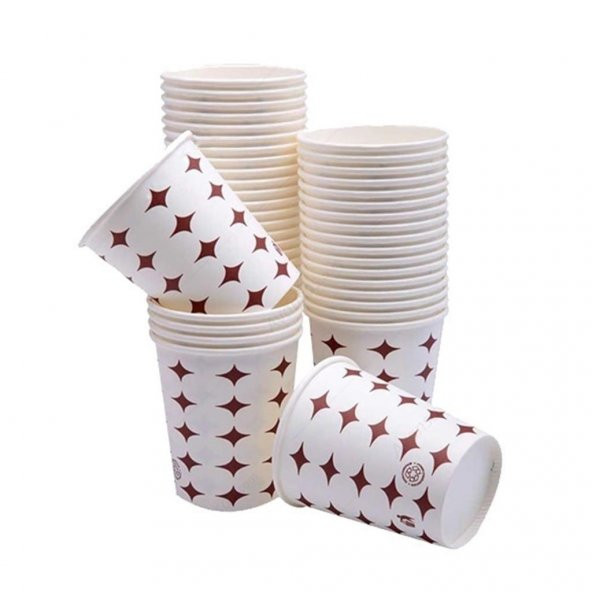 Dağyüce Kağıt Karton Bardak Tek Kullanımlık Çay Kahve Bardağı - 6.5 Oz - 3000 Adet / Koli - 2