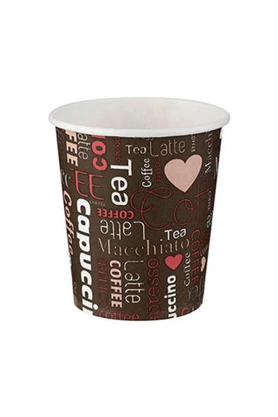 Dağyüce Kağıt Karton Bardak Tek Kullanımlık Çay Kahve Bardağı - 8 Oz - 2000 Adet / Koli - 8