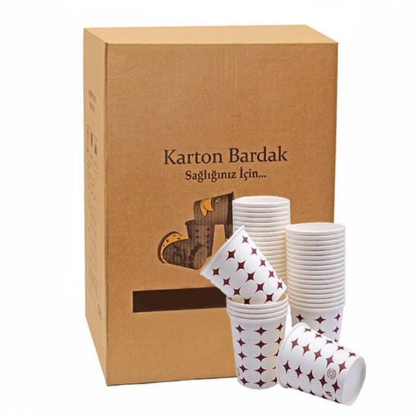 Dağyüce Kağıt Karton Bardak Tek Kullanımlık Çay Kahve Bardağı - 12 Oz - 2000 Adet / Koli