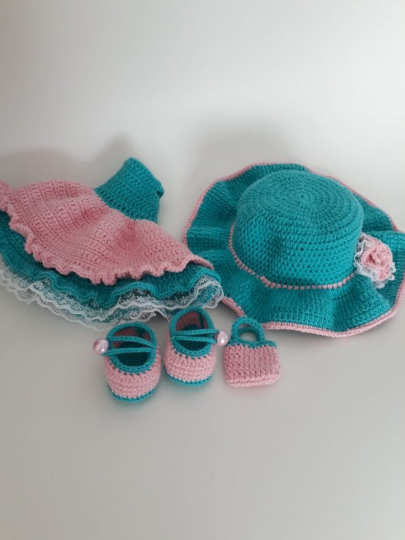 Melek Bebek Amigurumi Organik Oyuncak - 7