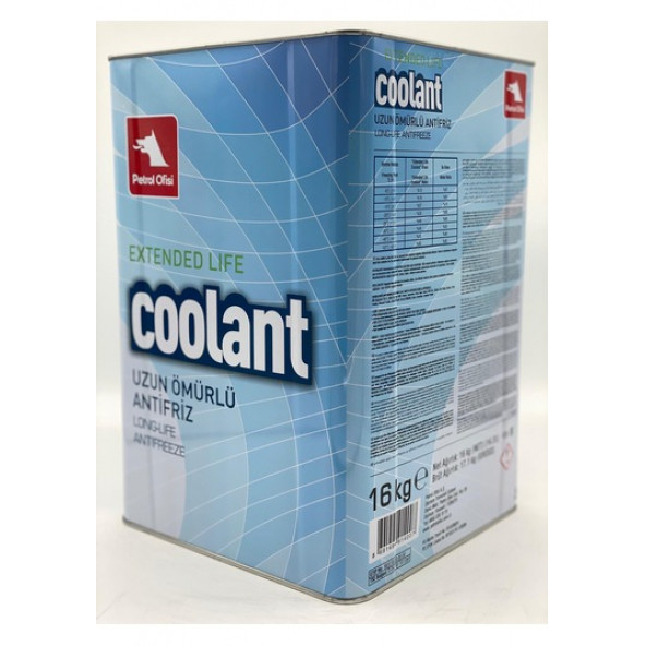 Petrol Ofisi Kırmızı Organik Antifriz 16 kg Extended Life Coolant