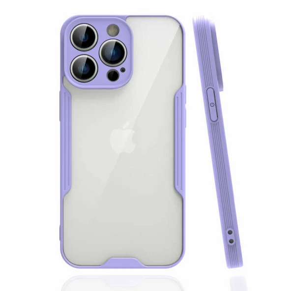 Apple iPhone 14 Pro Max Kılıf Zore Parfe Kapak Kılıf  Mor
