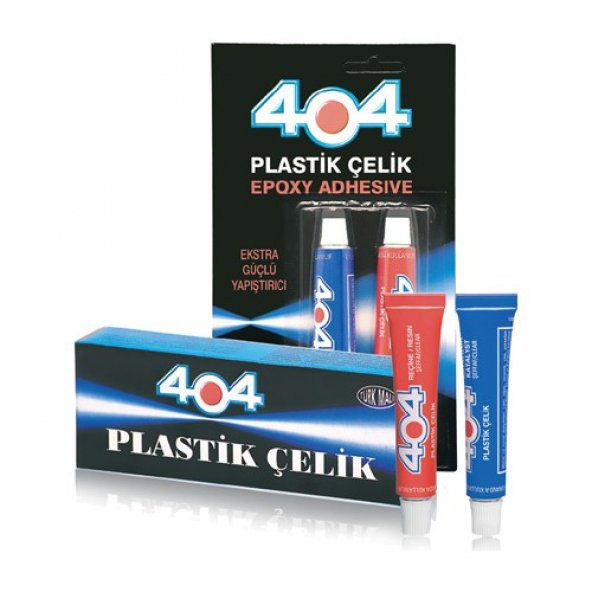 404 Plastik Çelik Epoksi Yapıştırıcı Çift Karışımlı 41 Gr İkiz Tüp (3984)