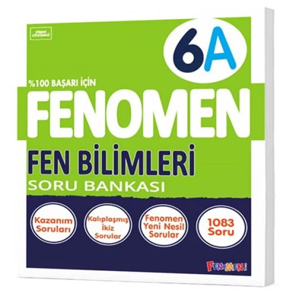 Fenomen Okul 2024 6. Sınıf Fen Bilimleri A Soru Bankası Yeni Nesile Kolay Geçiş