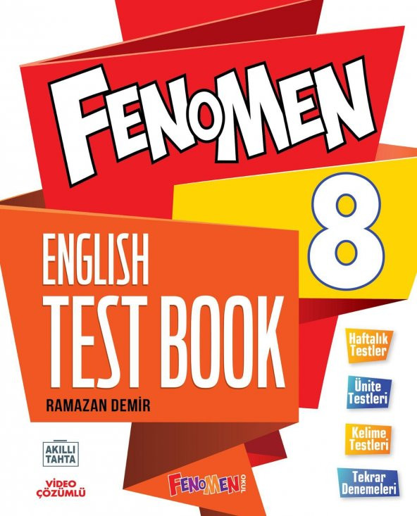 Fenomen 8. Sınıf English Test Book İngilizce Soru Bankası 2023