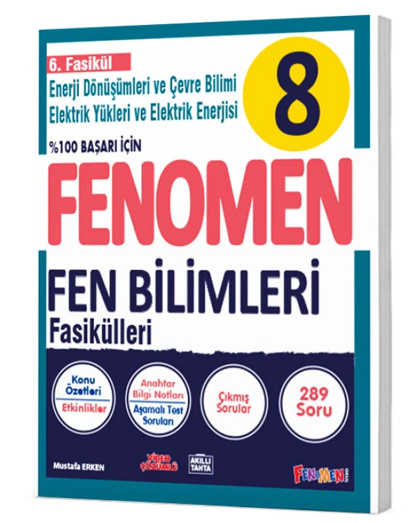 Fenomen Okul 2024 8. Sınıf Fen Bilimleri 6. Fasikül Enerji Dönüşümleri Ve Çevre Bilimi