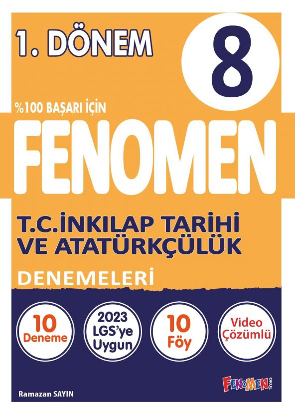 Fenomen Okul 8. Sınıf Lgs 1. Dönem İnkılap Tarihi 10 Deneme 2023