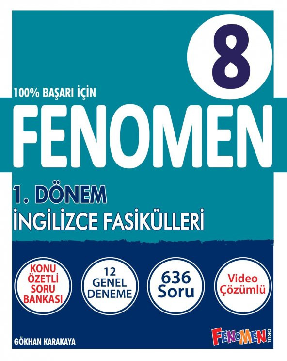 Fenomen Okul 8. Sınıf Lgs 1. Dönem İngilizce Fasikülleri 12 Deneme 2023 - 1