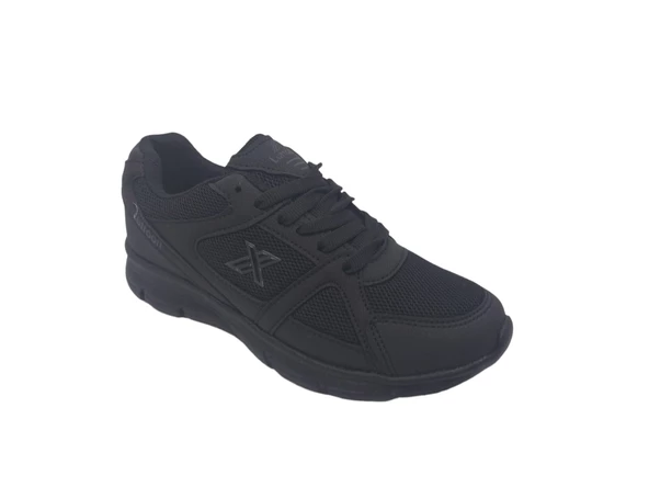 Lutton 3250 Unisex Siyah Bağcıklı File Koşu Ve Günlük Kullanım Spor Ayakkabı - 2