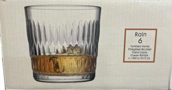 Paşabahçe rain su bardak - 6 lı yeni seri su - meşrubat bardağı