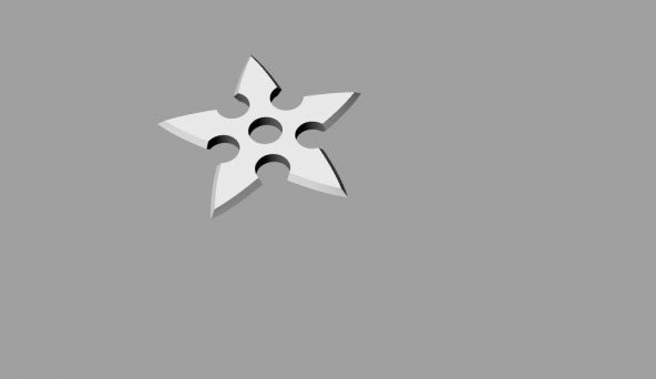 Ninja Yıldızı Shuriken Biblo Dekoratif Hediyelik Süs Eşyası Maket - 1