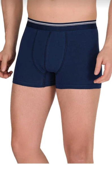 BERRAK 1097 ERKEK LİKRALI DÜZ BOXER 3 ADET  L FÜME - Resim 4