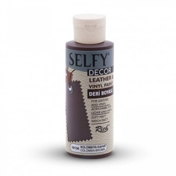Rich Selfy Decor Deri Boyası 120 cc 10136 COLOMBIA KAHVE