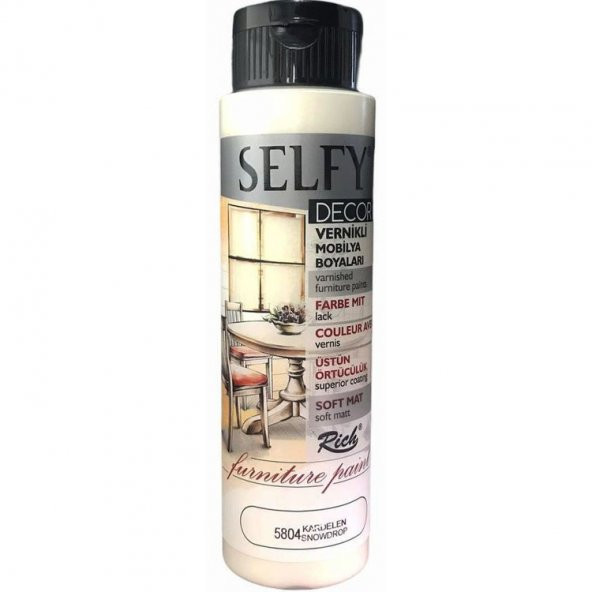 Rich Selfy Decor Vernikli Boya 500 cc 5804 KARDELEN ürün görseli
