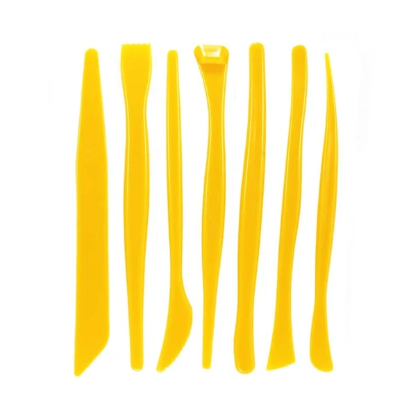 Plastik Ebeşuar Seramik Şekillendirme Aletleri 7 Parça ürün görseli 1