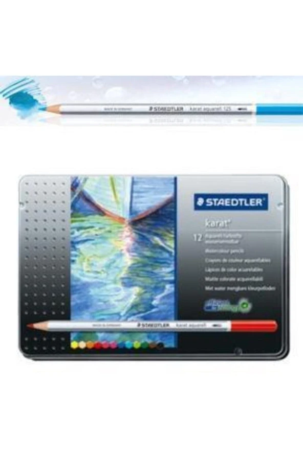 Staedtler Karat Aquarell Boya Kalemi 12 Renk - 3