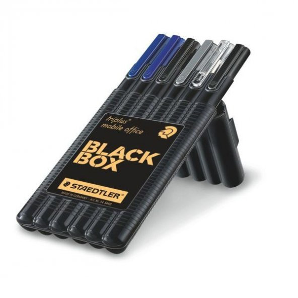 Staedtler Triplus Mobile Office Black Box 6lı Plastik Kutulu Set