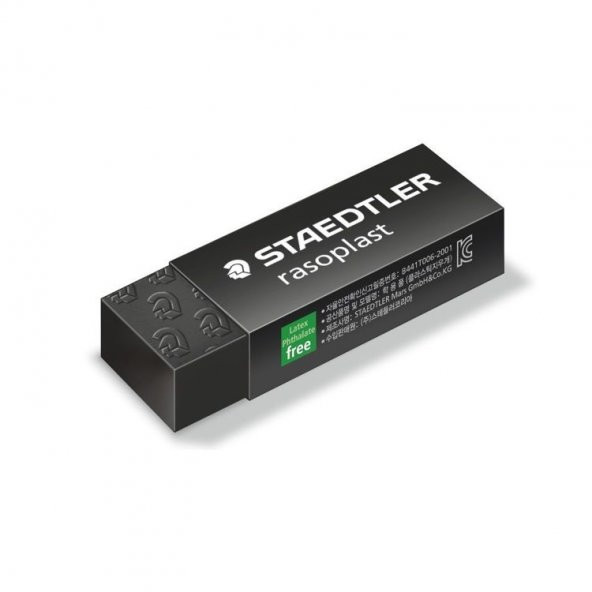 Staedtler Rasoplast Siyah Silgi 65x23x13 mm