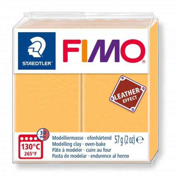 Staedtler Fimo Leather (Deri) Effect Polimer Kil 57 gr 109 Safran Sarı