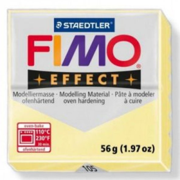 Staedtler Fimo Effect Polimer Kil 57 gr 105 Vanilla (Pastel)