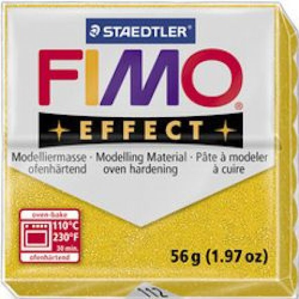 Staedtler Fimo Effect Polimer Kil 57 gr 112 Gold (Simli)