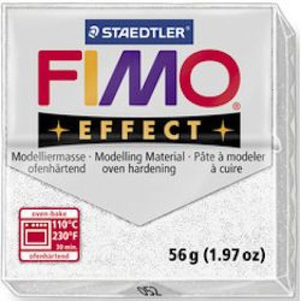 Staedtler Fimo Effect Polimer Kil 57 gr 052 White (Simli)