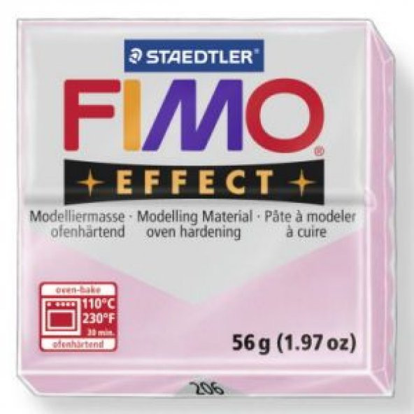 Staedtler Fimo Effect Polimer Kil 57 gr 206 Rose Quartz (Mücevher Renkleri)