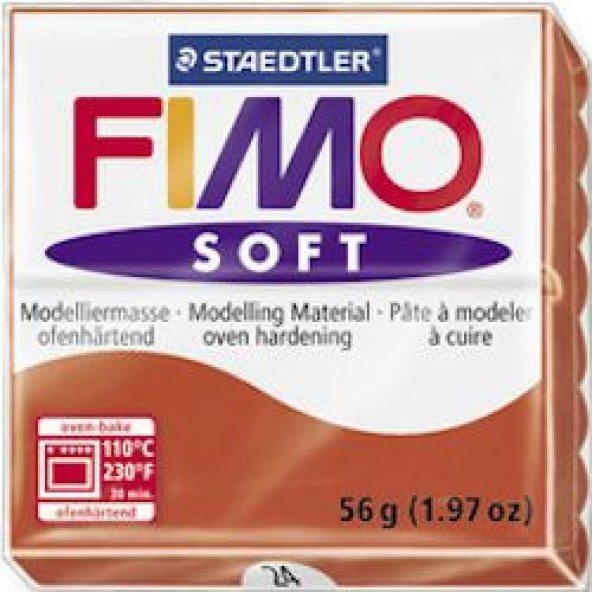 Staedtler Fimo Soft Polimer Kil 57 gr 24 Indian Red ürün görseli 1