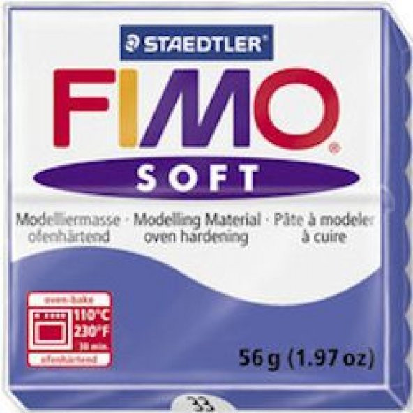 Staedtler Fimo Soft Polimer Kil 57 gr 33 Brilliant Blue