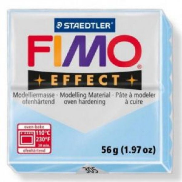 Staedtler Fimo Effect Polimer Kil 57 gr 305 Aqua (Pastel)