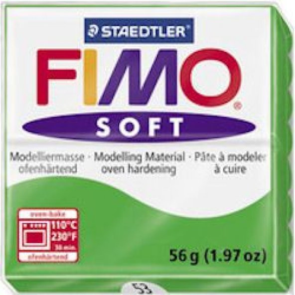 Staedtler Fimo Soft Polimer Kil 57 gr 53 Tropical Green